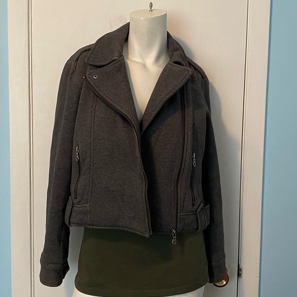 Joe Fresh Grey Fall Bomber Jacket - Picture 3 of 10